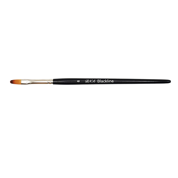 Gel brush cat's tongue oval, synthetic hair in marten color