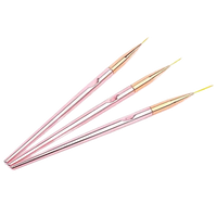 Nail Art Finleiner Rose Gold Set 3 (Brush)