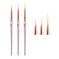 Nail Art Finleiner Rose Gold Set 3 (Brush)
