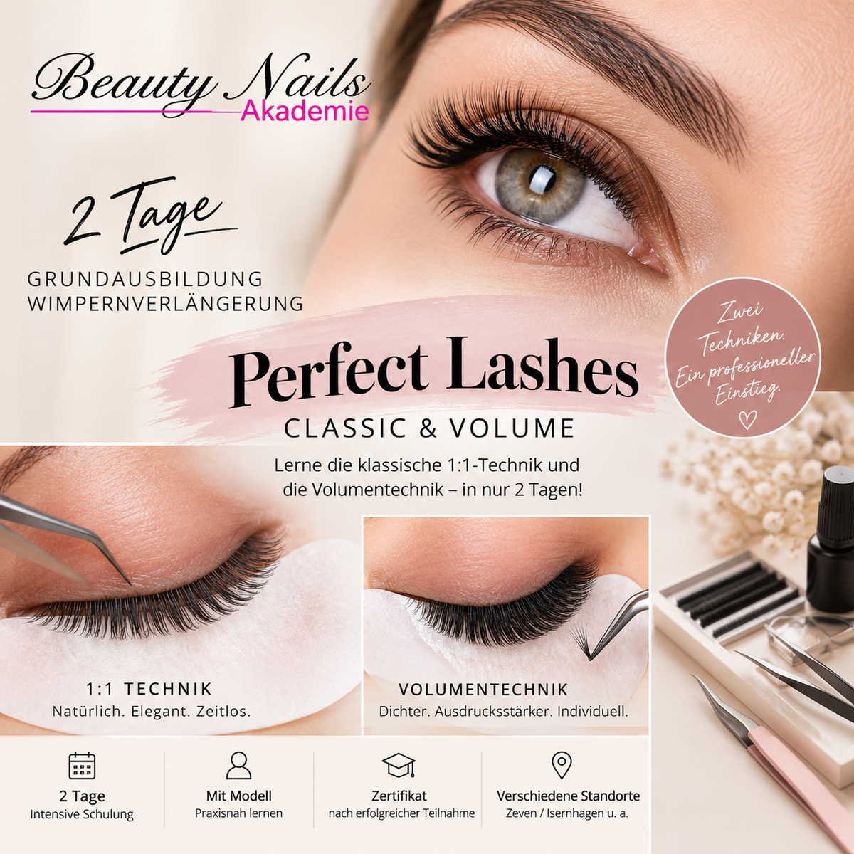Perfect Lashes – Classic & Volume 2 Tage