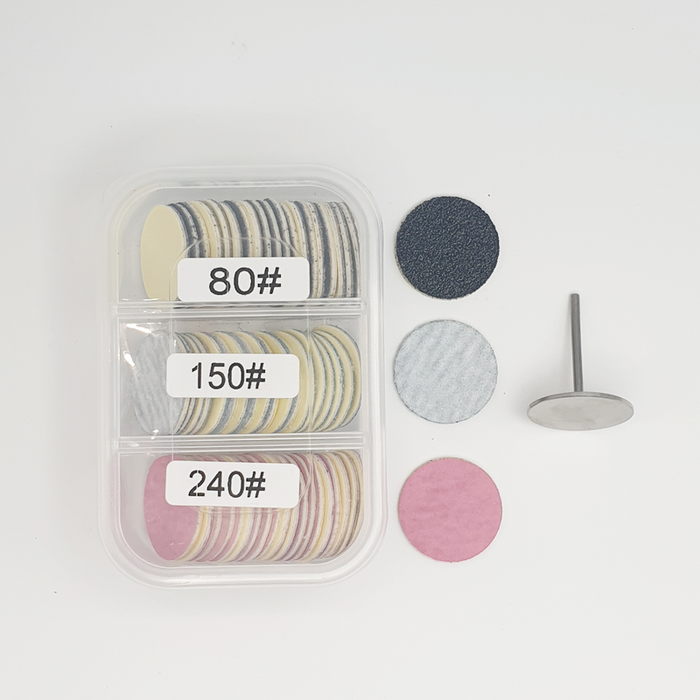 Das BNA-Blackline-Fräser-Bit-Set mit 60 Schleifpads in grob, mittel und fein