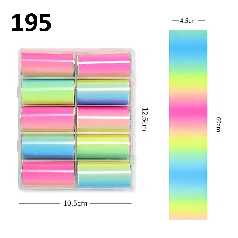 Transfer nail foil box