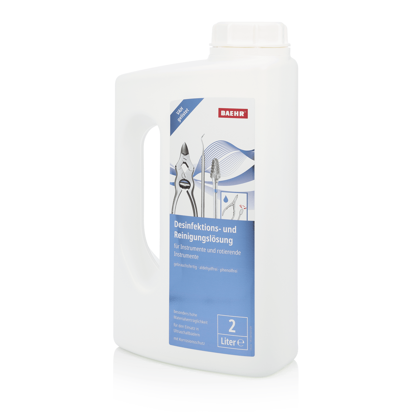 Desinfektions-und Reinigungslösung für Instrumente + Fräser, 2000 ml