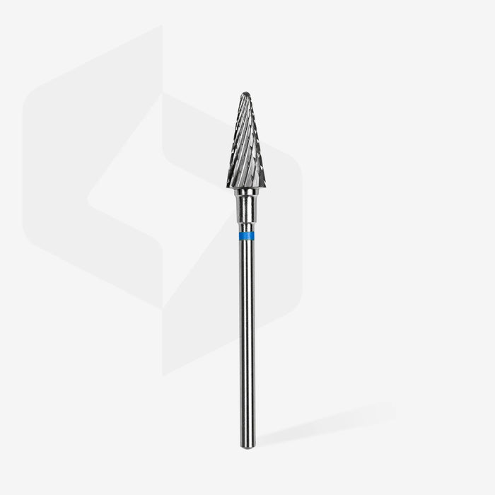 Hartmetallfräse "Kegel", blau, Durchmesser 6 mm / Arbeitsbereich 14 mm