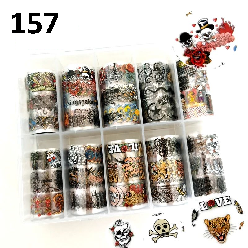 Transfer nail foil box