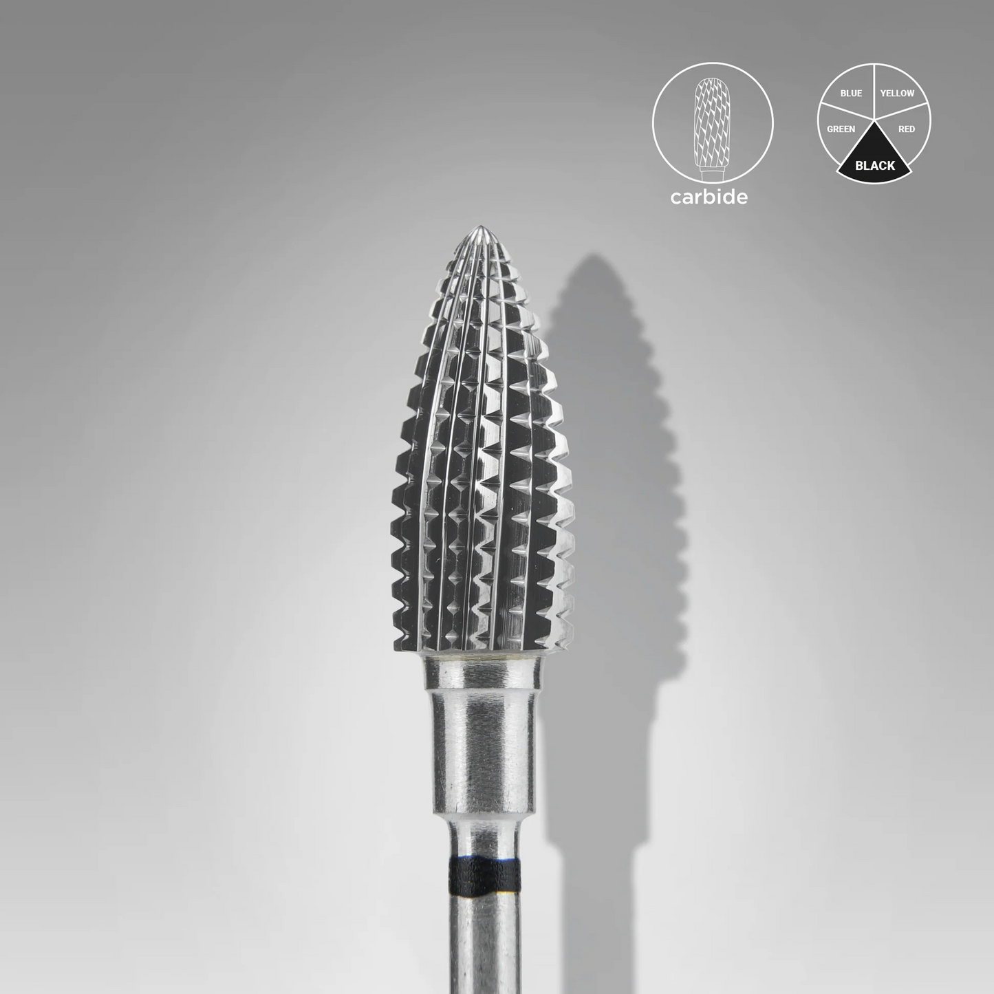 STALEKS EXPERT Hartmetallfräser «Zapfen» schwarz hard, Durchmesser 6 mm, Arbeitsteil 14 mm