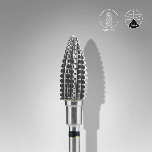 STALEKS EXPERT Hartmetallfräser «Zapfen» schwarz hard, Durchmesser 6 mm, Arbeitsteil 14 mm