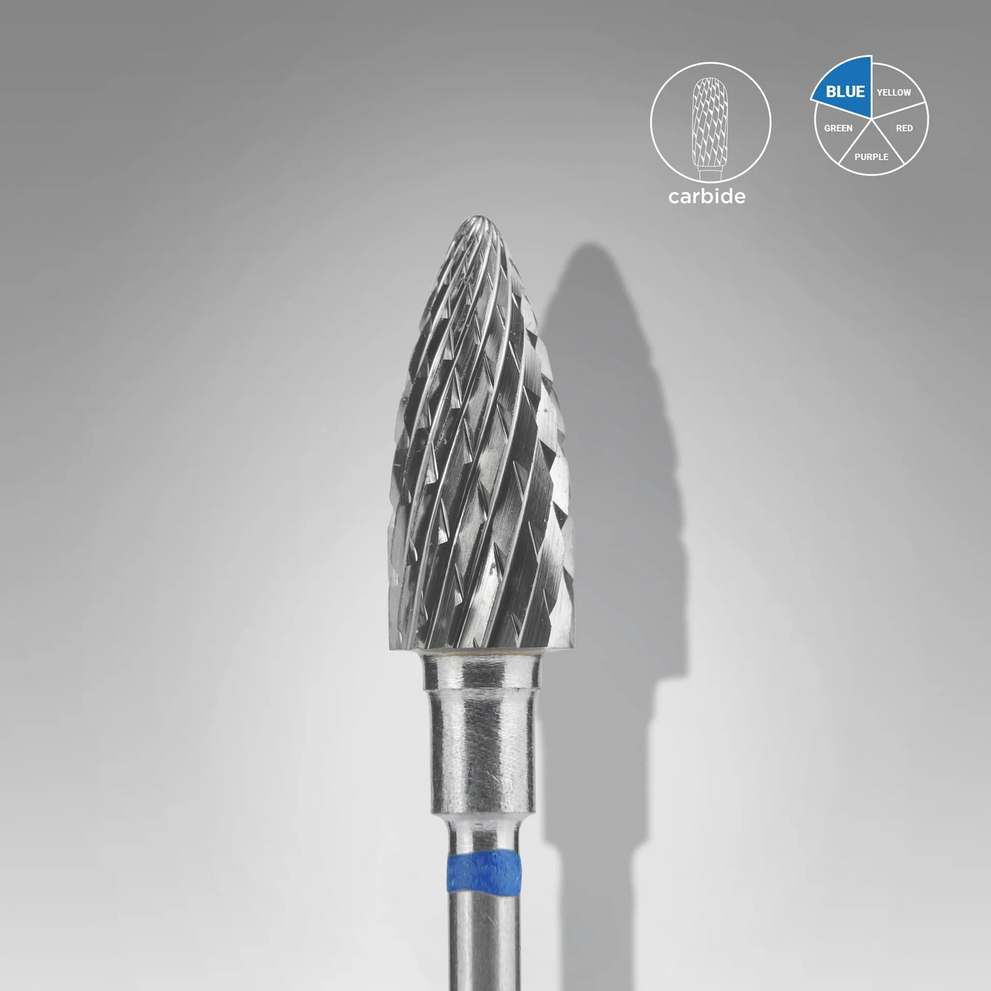 STALEKS EXPERT Blauer Hartmetall-Zapfenfräser, Durchmesser 6 mm, Arbeitsteil 14 mm