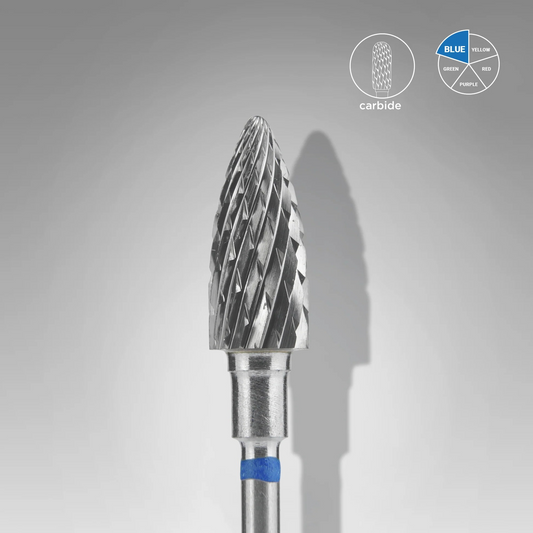 STALEKS EXPERT Blauer Hartmetall-Zapfenfräser, Durchmesser 6 mm, Arbeitsteil 14 mm
