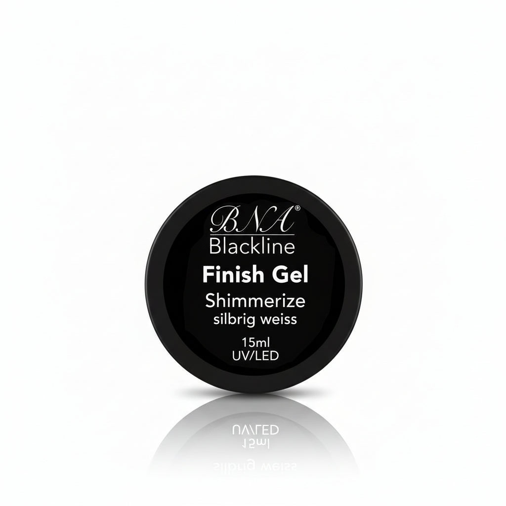 Finish Gel Shimmerize silvery white
