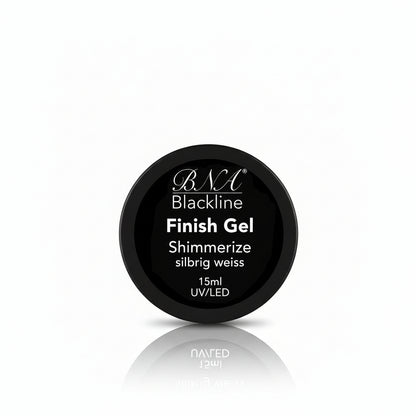 Finish Gel Shimmerize silvery white