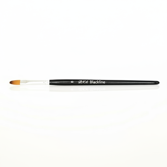 Gel brush cat's tongue oval, synthetic hair in marten color