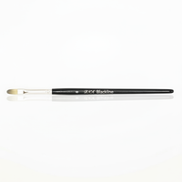 Gelpinsel Katzenzunge Oval, Synthetikhaar In Tiger Look