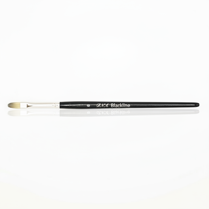 Gelpinsel Katzenzunge Oval, Synthetikhaar In Tiger Look