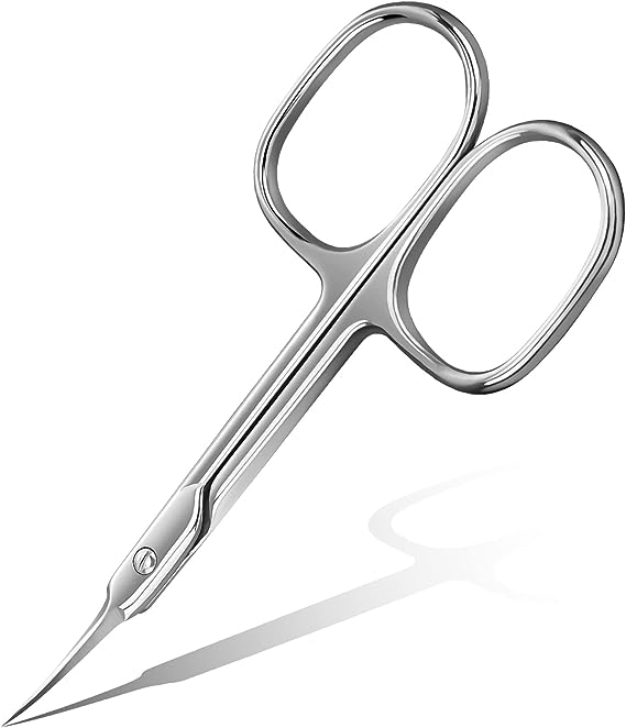 Curved-pointed-sharp cuticle scissors