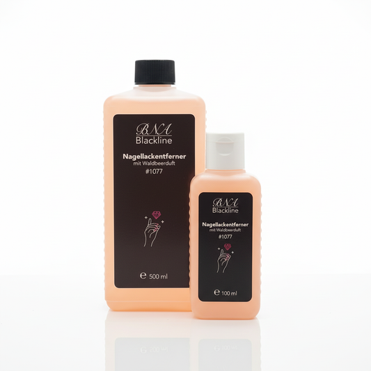 Nail polish remover with wild berry scent