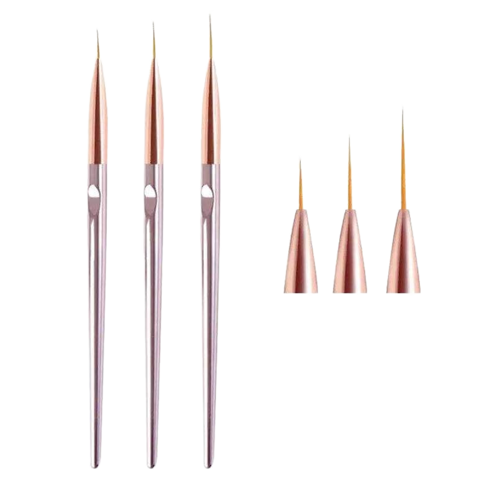 Nailart Finleiner Rose Gold Set 3 (Brush)