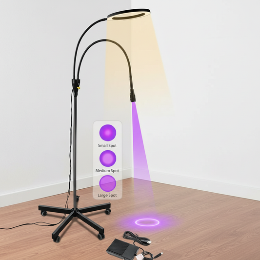LuxeCure UV-Lampe mit Arbeitslampe