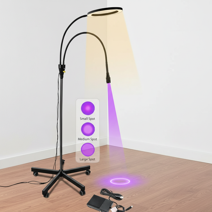 LuxeCure UV-Lampe mit Arbeitslampe