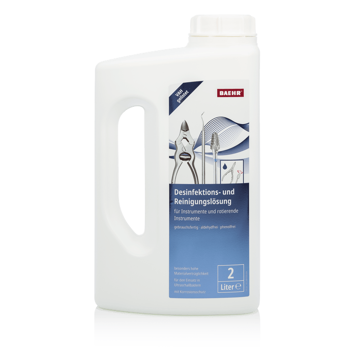 Disinfectant and cleaning solution for instruments + cutters, 2000 ml