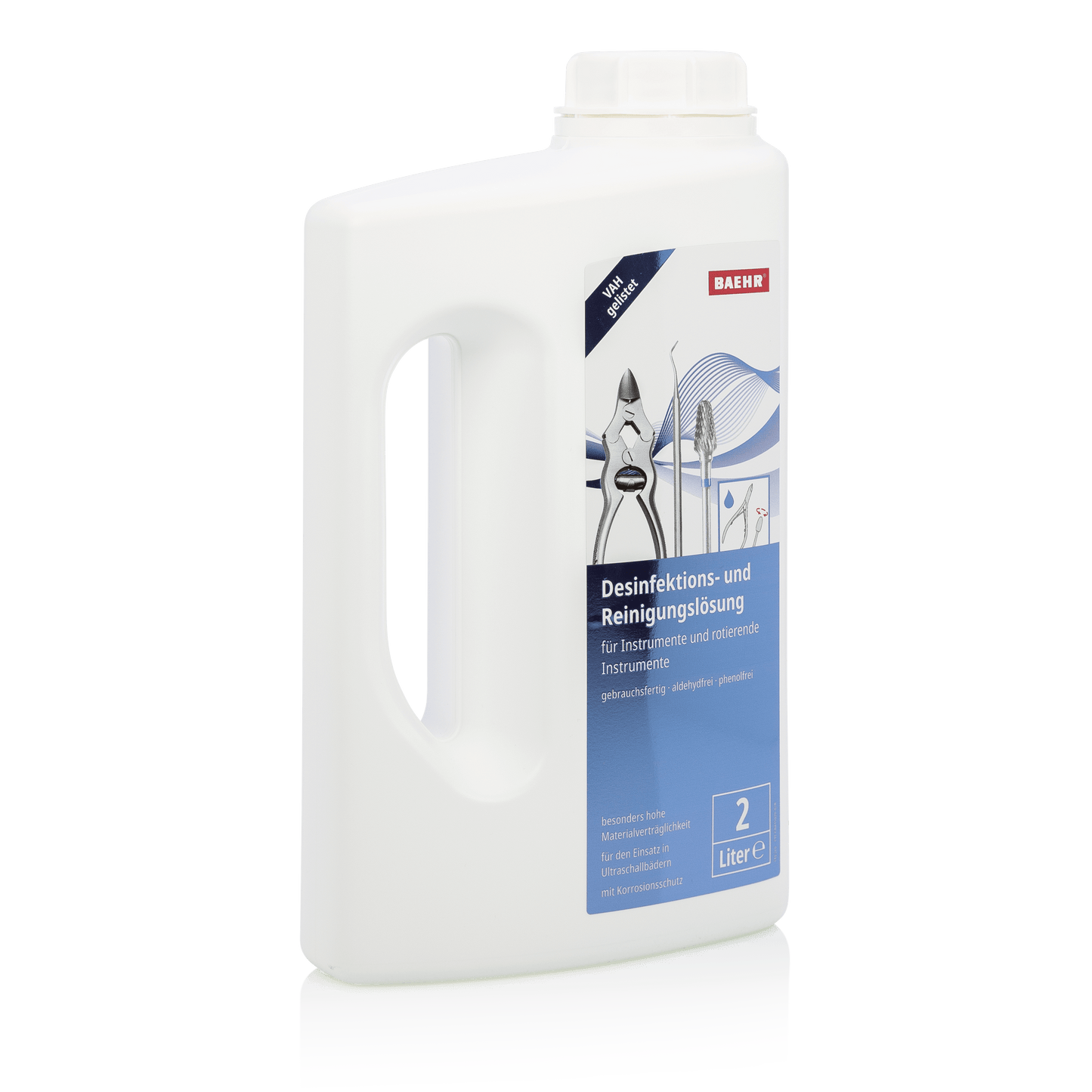 Desinfektions-und Reinigungslösung für Instrumente + Fräser, 2000 ml