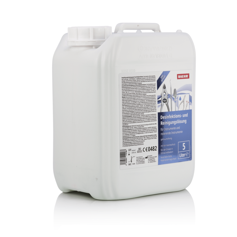 Desinfektions-und Reinigungslösung für Instrumente + Fräser, 5000 ml