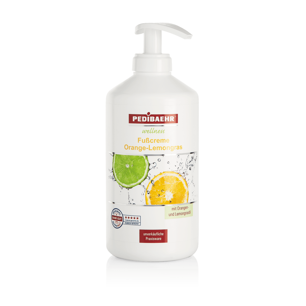 Orange-lemongrass foot cream, 500 ml