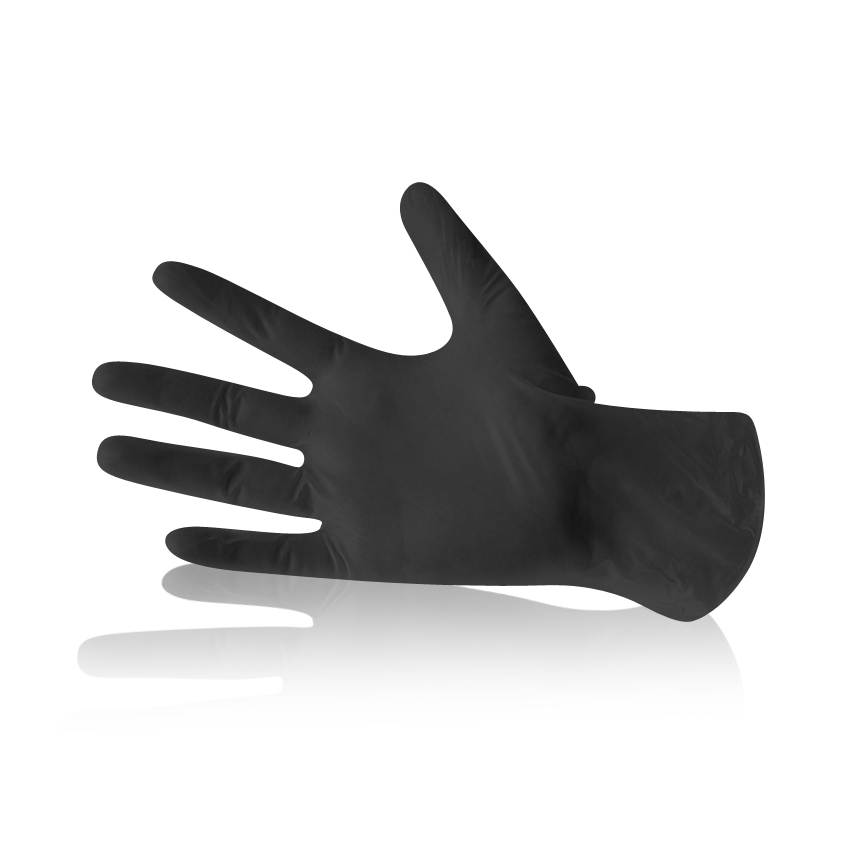 Copy of gloves nitrile black, size M latex-free 1 pack (100 pcs.)