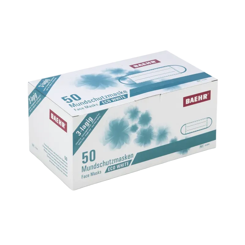 Mundschutzmasken ECO white, 1 Pack